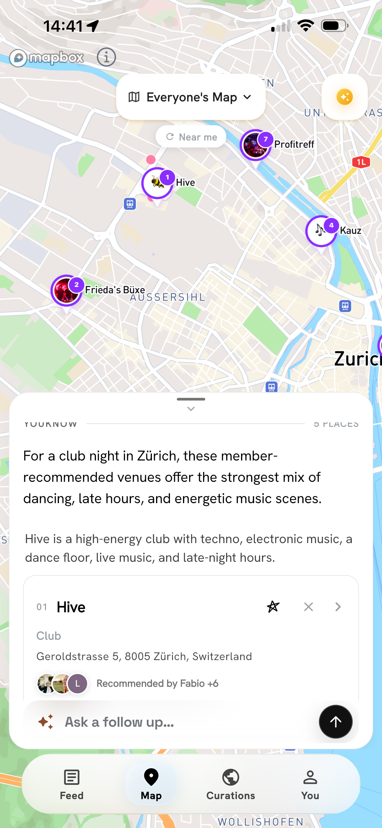 YouKnow natural-language vibe search